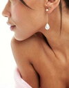 fUCr[ DesignB London pearl stud drop earrings in gold fB[X