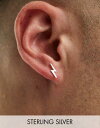 Kingsley Ryan sterling silver lightning bolt stud earrings in silver fB[X