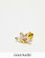 Kingsley Ryan Gold Plated crystal 4 petal labret earring in gold ǥ