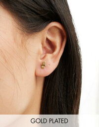 Kingsley Ryan Gold Plated eye hand stud earrings レディース