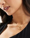 Pieces Sport Core tennis ball necklace in gold fB[X