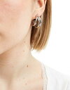 Pieces trio hoop earrings in silver fB[X