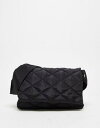 Public Desire Hiro quilted crossbody bag in black jZbNX