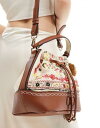 o[ACh River Island embellished mini bucket bag in cream fB[X