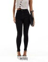 River Island Petite リバーアイランド River Island petite skinny jeans in black レディース