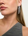 True Decadence embellished waterfall earrings in silver fB[X