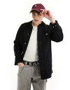 ディッキーズ ディッキーズ Dickies duck canvas unlined chore coat in washed black メンズ