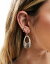 饤 Accessorize oval cutout drop earrings in gold ǥ