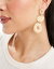 アクセサライズ Accessorize hammered circle drop earrings in gold レディース