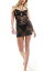 アンサマーズ Ann Summers Tallulah wired cup lace slip chemise in black レディース