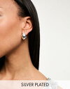 エイソス エイソス ASOS DESIGN silver plated earrings with molten stud design レディース