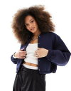 エイソス エイソス ASOS DESIGN scuba bomber jacket in navy レディース