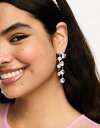 エイソス エイソス ASOS DESIGN drop earrings with cubic zirconia crystal drench design in gold tone レディース