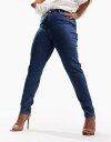 GC\X ASOS DESIGN Curve skinny jeans in mid blue fB[X