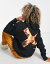 Collusion コリュージョン COLLUSION Unisex hoodie with flame logo print ユニセックス