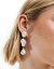 ǥӡ DesignB London irregular pearl drop earrings in white ǥ
