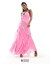 եС˥塼 Forever New Petite ruffle halter neck maxi dress in pink ǥ