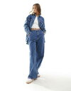 In Wear InWear Tonia high waisted wide leg jeans co-ord in vintage blue fB[X