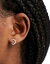 Kingsley Ryan Sterling Silver crystal crescent stud earrings in silver ǥ