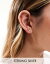 Kingsley Ryan Sterling Silver horseshoe stud earrings in gold ǥ