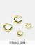 Kingsley Ryan earrings multipack in gold レディース