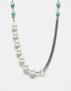 Reclaimed Vintage ジュエリー ネックレス Reclaimed Vintage unisex necklace with silver beads and pearls カラー:silver■ご注文の際は、必ずご確認ください。※こちらの商品は海外からのお取り寄せ商品となりますので、ご入金確認後、商品お届けまで3から5週間程度お時間を頂いております。※高額商品(3万円以上)は、代引きでの発送をお受けできません。※ご注文後にお客様へ「注文確認のメール」をお送りいたします。それ以降のキャンセル、サイズ交換、返品はできませんので、あらかじめご了承願います。また、ご注文をいただいてからの発注となる為、メーカー在庫切れ等により商品がご用意できない場合がございます。その際には早急にキャンセル、ご返金いたします。※海外輸入の為、遅延が発生する場合や出荷段階での付属品の箱つぶれ、細かい傷や汚れ等が発生する場合がございます。※商品ページのサイズ表は海外サイズを日本サイズに換算した一般的なサイズとなりメーカー・商品によってはサイズが異なる場合もございます。サイズ表は参考としてご活用ください。Reclaimed Vintage ジュエリー ネックレス Reclaimed Vintage unisex necklace with silver beads and pearls カラー:silver
