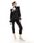 sister jane Sister Jane contrast stitch bow shirt in black ǥ