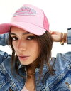 Von Dutch boston trucker cap in pink レディース