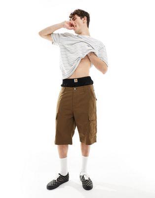 ϡ Carhartt WIP regular cargo shorts in brown 