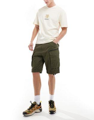 G-Star  G-star rovic relaxed cargo shorts in khaki green 