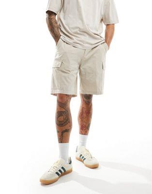 ٥ Obey cotton ripstock classic cargo short in off white 