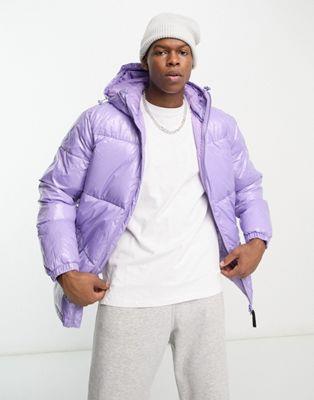 WESC puffer coat in purple Y