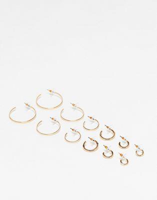  ALDO Sharla multipack of hoop earrings in gold ǥ