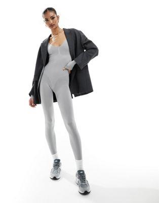 ミッシーエンパイア Missyempire seamless long sleeve unitard in grey レディース