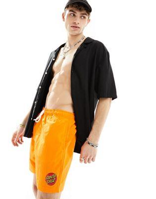 サンタ クルーズ Santa Cruz aqua reveal swim shorts in orange メンズ