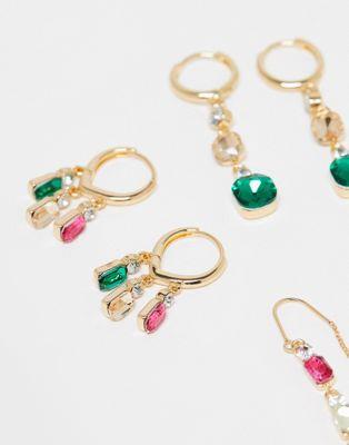 アルド ALDO Maerel multipack of jewel charm stud and  ...