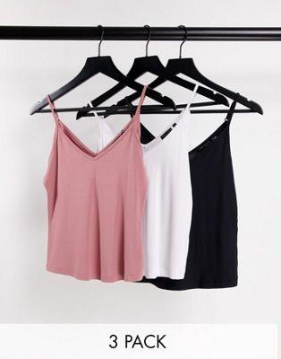  ASOS DESIGN ultimate cami with v-neck in 3 pack SAVE ǥ