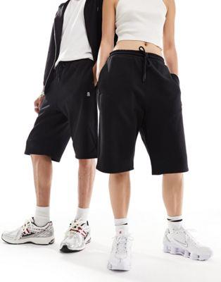 ドクターデニム Dr Denim unisex Madden jogger style shorts in black ユニセックス