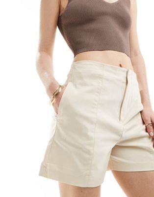 ޥ Mango tailored shorts in white ǥ