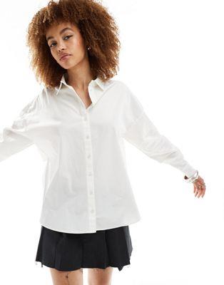 Selected classic button down shirt in white fB[X