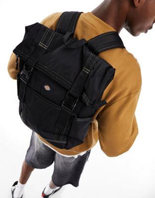 ディッキーズ ディッキーズ Dickies ashville roll top backpack in black メンズ
