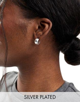エイソス エイソス ASOS DESIGN silver plated mini hoop earrings レディース