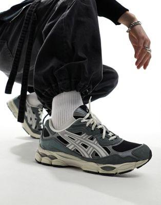 å Asics Gel-NYC unisex trainers in black and cement grey 