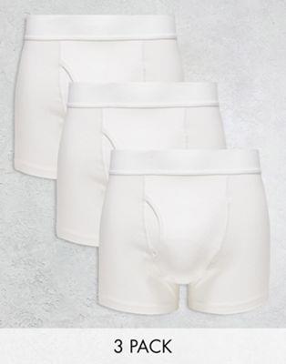 楽天サンガウイークデイ Weekday Jonny 3-pack trunk set in white メンズ