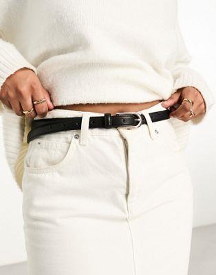 エイソス ASOS DESIGN skinny waist and hip jeans belt レディース