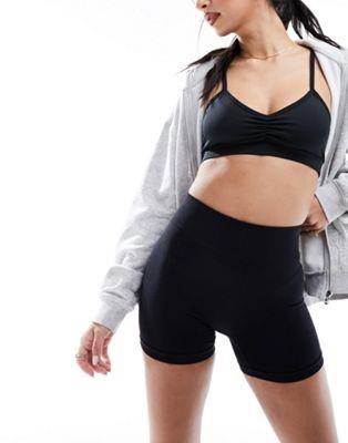 GC\X ASOS DESIGN seamless sculpting micro legging short in black fB[X