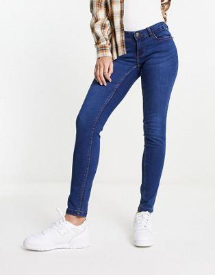 ノイズィーメイ Noisy May Allie low rise skinny jeans in medium blue レディース