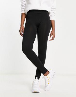 I[ ONLY high waisted seamless leggings in black fB[X