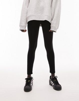 gbvVbv Topshop Petite basic ankle legging in black fB[X