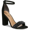 TGf} Sam Edelman Womens Yaro Perla Black Suede Heels Shoes 9.5 Medium (B M) fB[X
